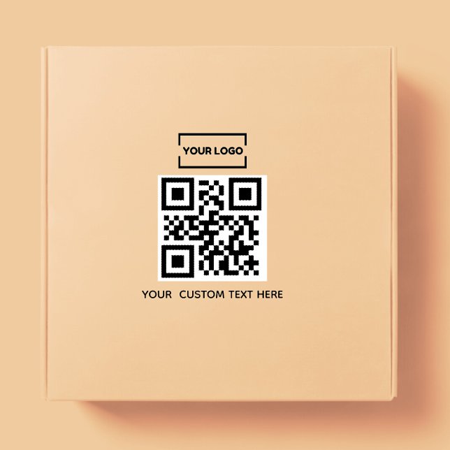 QR-Code für Unternehmen und benutzerdefinierter Te Gummistempel (Von Creator hochgeladen)
