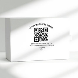 QR-Code für Unternehmen und benutzerdefinierter Te Gummistempel
