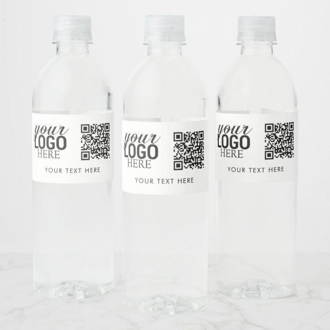 QR-Code für Unternehmen und Kundengeschenke für Te Wasserflaschenetikett (Flaschen)