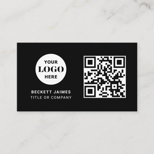 QR-Code für Unternehmen Visitenkarte (Vorderseite)