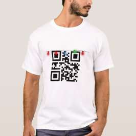 QR-Code für Weihnachten mit Lichtern T-Shirt
