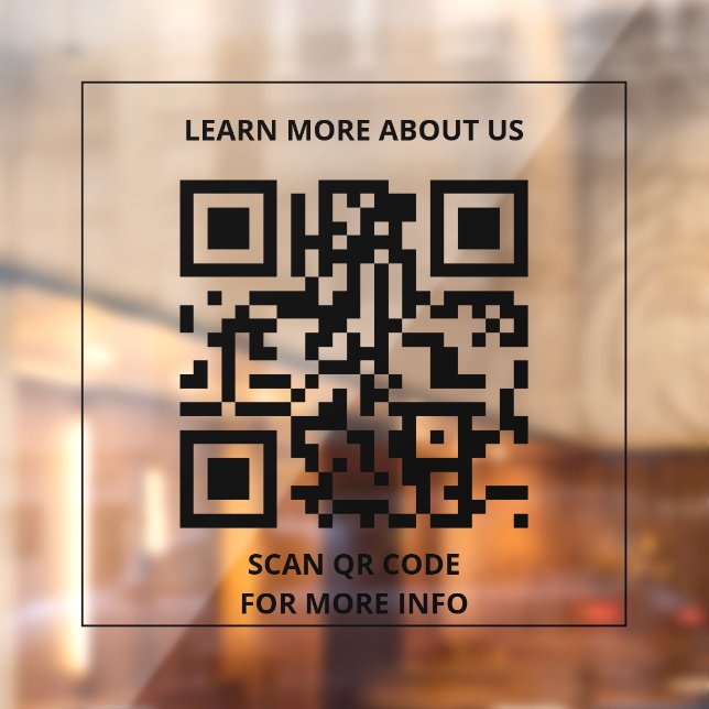 QR-Code für weitere Informationen scannen Fensteraufkleber (Blatt 2)