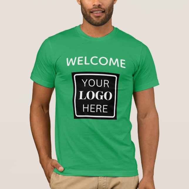 QR-Code für "Welcome Business"-Markenzeichen T-Shirt (Vorderseite)