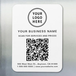 QR-Code für Werbefirmen Magnet