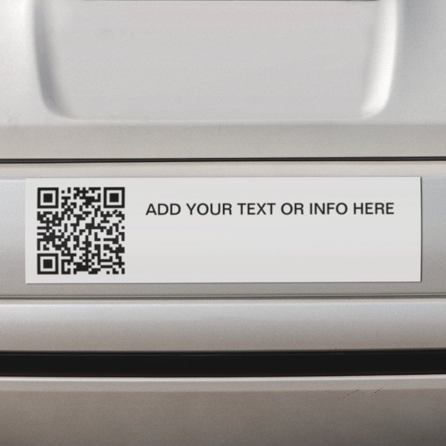 QR-Code für Werbezwecke und einfaches Textauto Autoaufkleber (Von Creator hochgeladen)