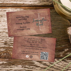 QR-Code für Western der Eleganse Ranch Visitenkarte