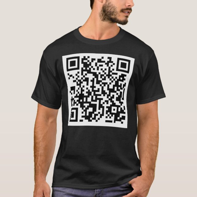 QR-Code für zufällige tierische Foto T-Shirt (Vorderseite)
