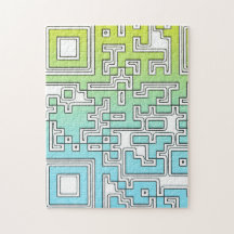 QR-Code - Gelbes Aqua