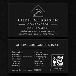 QR Code General Construction Contractor Visitenkarte