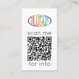 QR Code Generator & Logo Modernste, minimale Verti Visitenkarte