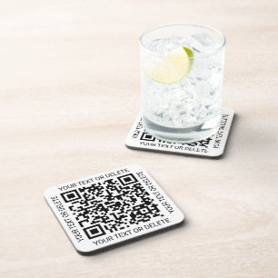 QR-Code-Generator Moderne Geschäftswerbung Getränkeuntersetzer