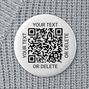 QR-Code-Generator Promotions-Website Einfach Weiß Button