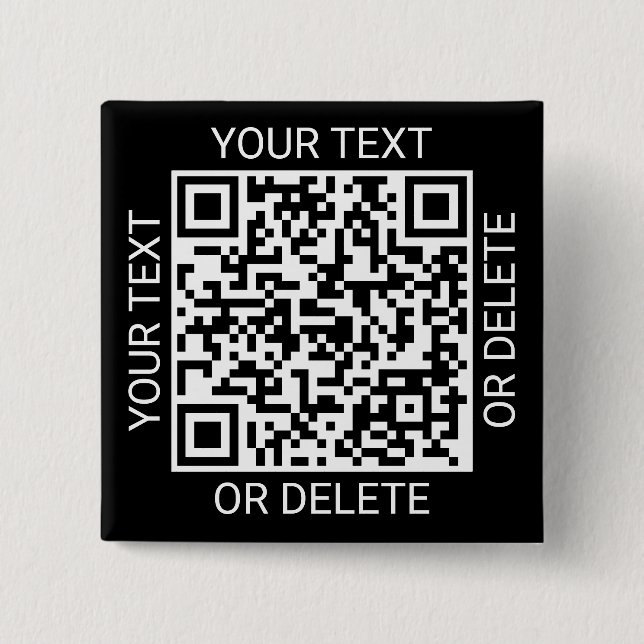 QR-Code-Generator Promotions-Website Modern Schwar Button (Vorderseite)