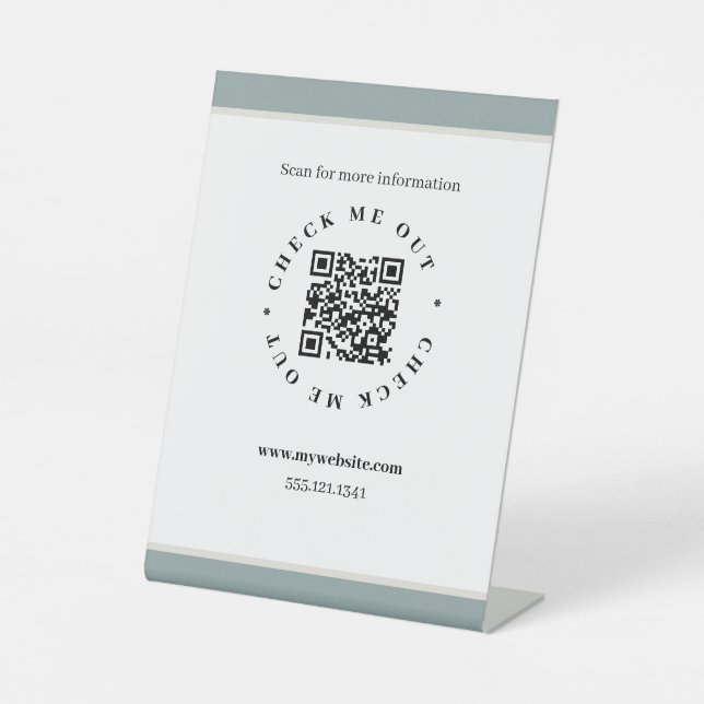 QR-Code-Generator Sockelschild (Vorderseite)