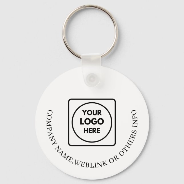 QR-Code-Generator-Unternehmens-Promo-Schlüsselanhä Schlüsselanhänger (Vorderseite)