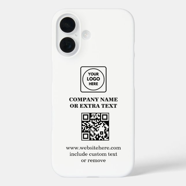 QR-Code Geschäft-Logo Minimalist iPhone-Hülle Case-Mate iPhone Hülle (Rückseite)