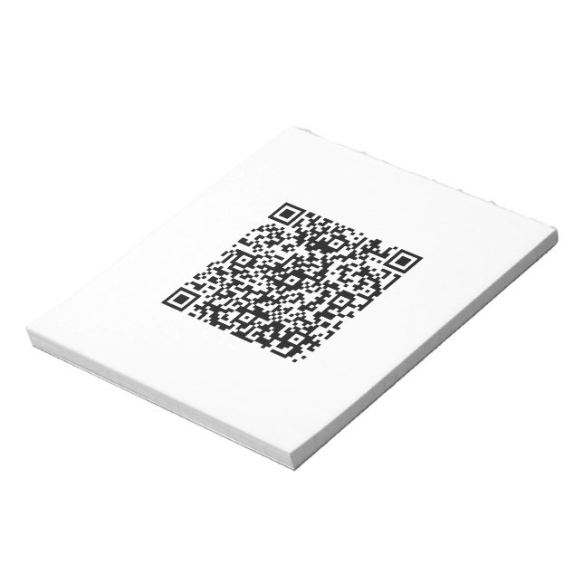 QR-Code-Geschäft Notizblock (Rotiert)
