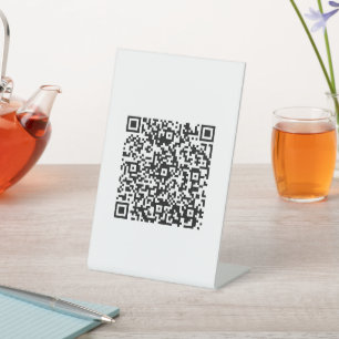 QR-Code-Geschäft Sockelschild