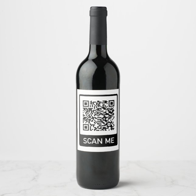 QR-Code-Geschäft Weinetikett (Vorderseite)