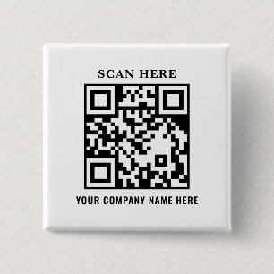QR-Code-Geschäftsbranding-Promotionstaste Button