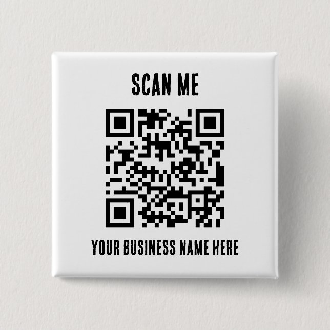 QR-Code-Geschäftsfördernd Button (Vorderseite)