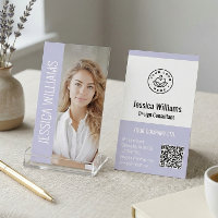QR-Code-Geschäftslogo Modern Professionell Lavende