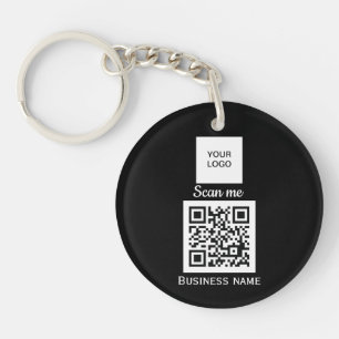QR-Code-Geschäftslogo Professionell Benutzerdefini Schlüsselanhänger