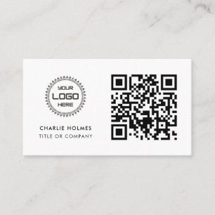 QR-Code-Geschäftslogo Professionell und Modern Visitenkarte