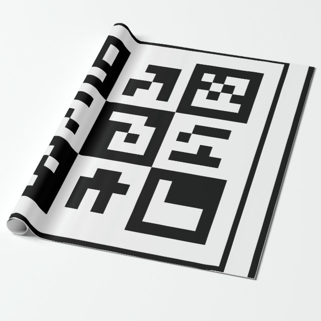 qr Code Geschenkpapier (Ungerollt)