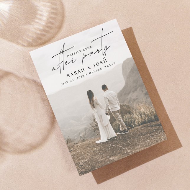 QR-Code glücklicherweise immer nach Party 2 Foto Ankündigung (Our Fairy Tale Continues... Join Us for Our Happily Ever After Party! 🌟🍾)