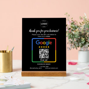 Qr-Code Google Rezensionen Firmenlogo Acrylschild