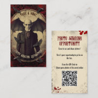 QR Code Halloween Foto Sharing Vintag Dracula