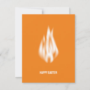 Qr Code Happy Oster Soft White Flame Feiertagskarte
