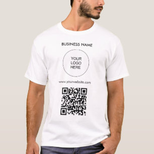 QR-Code Hochladen Ihrer Logovorlage Herren-Moderne T-Shirt