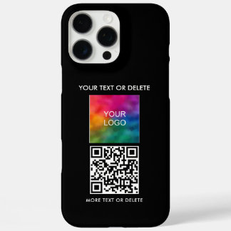QR-Code Hochladen von Firmenlogos Erstellen Sie Ih iPhone 16 Pro Max Hülle