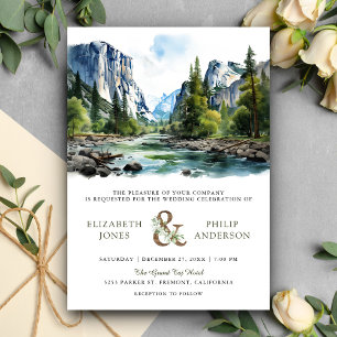 QR Code Hochzeit des Yosemite Nationalparks Einladung