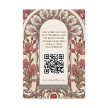QR Code Hochzeits-Website Info Jugendstil