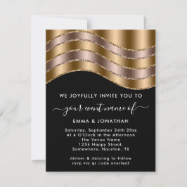 QR Code Hochzeitscodierung Brautparty Rose Gold Bl