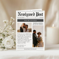 QR-Code-Hochzeitsdetails Zeitung Hochzeit