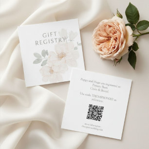 QR-Code-Hochzeitsgeschenk-Registrierungskarte