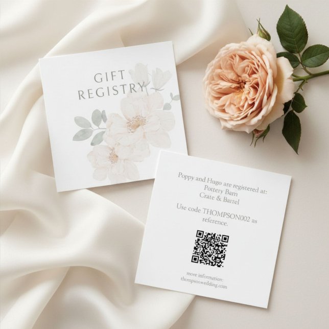 QR-Code-Hochzeitsgeschenk-Registrierungskarte (Von Creator hochgeladen)
