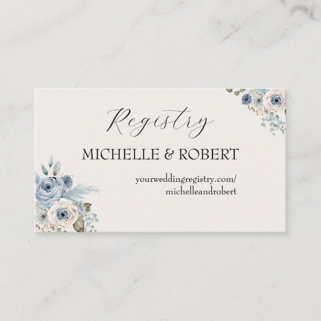 QR Code Hochzeitskarte Begleitkarte (Vorderseite)