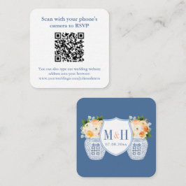 QR-Code-Hochzeitsszenario-RSVP für klassische Fall Begleitkarte