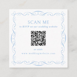 QR-Code-Hochzeitswebsite Begleitkarte
