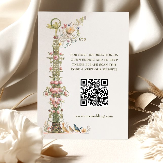 QR-Code-Hochzeitswebsite-Info-Beilage Begleitkarte (Von Creator hochgeladen)
