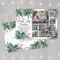 QR Code Holly Jolly Christmas Greenery 5 Foto