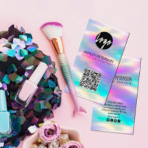 QR Code holografischer Regenbogen | Soziale Medien