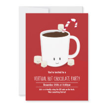 QR Code Hot Chocolate Virtual Christmas Party