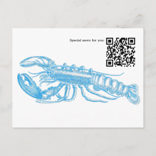 QR Code Hummer Postkarte