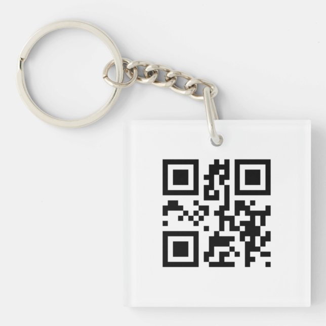 QR Code - Ich Liebe Sie! Schlüsselanhänger (Vorderseite)